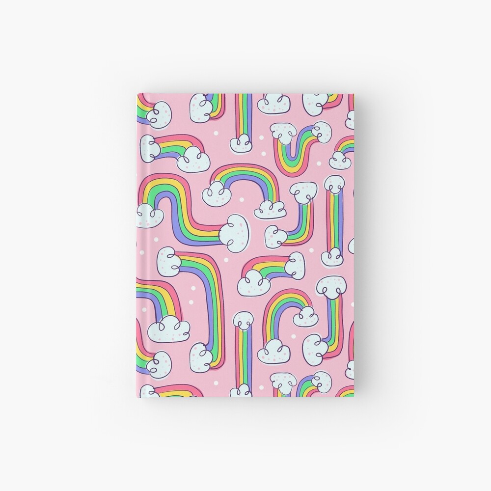 Curvy Rainbows Hardcover Journal