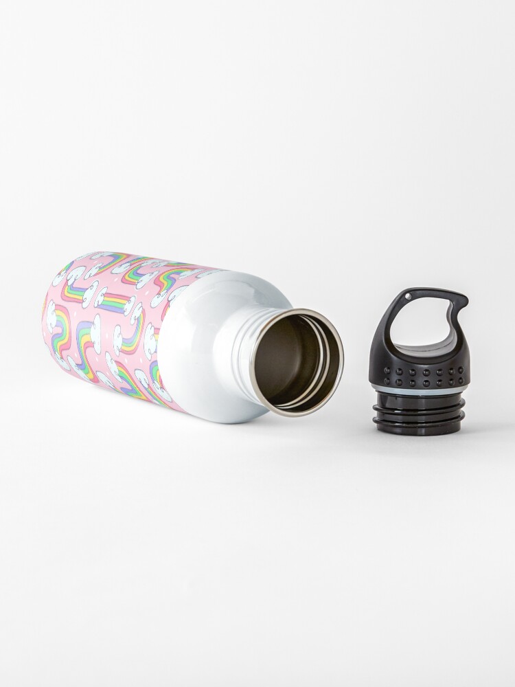 Alternate view of Curvy Rainbows Water Bottle