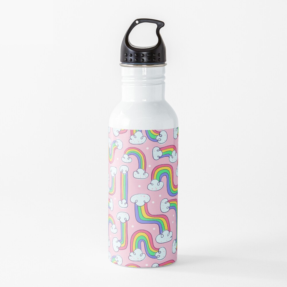 Curvy Rainbows Water Bottle