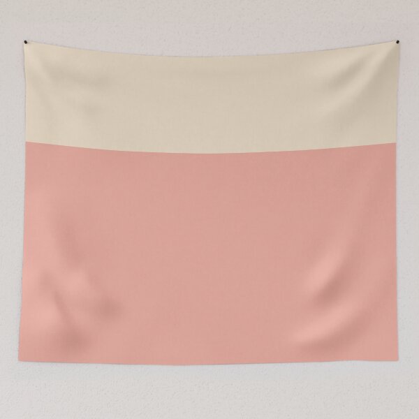 Item preview, Color Block Minimalist Pattern - Vanilla Cream and Blush Pink designed and sold by kierkegaard.