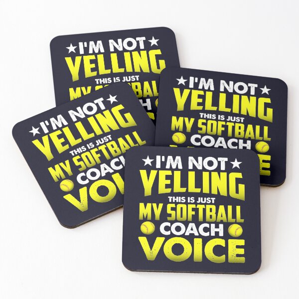 Item preview, I'm Not Yelling This Is Just My Baseball Coach Voice designed and sold by mmos.