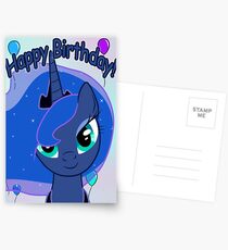 Princess Luna Birthday Card - Postcard My Little Pony Postcards