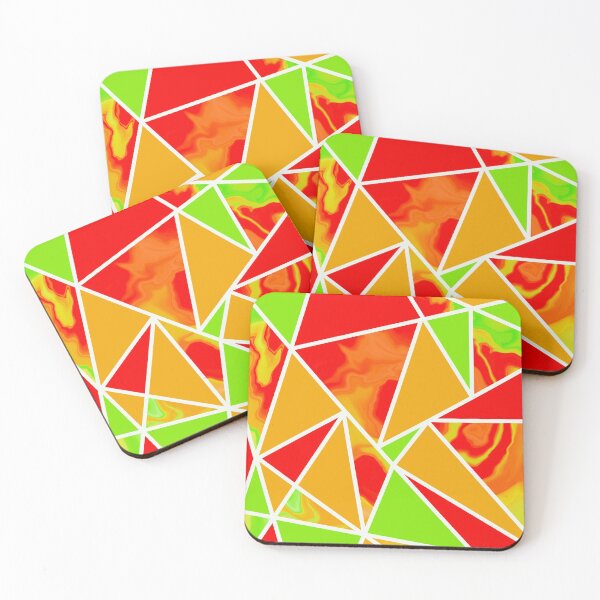 Item preview, Marble Effect Colour Block in Red designed and sold by forfun-art.