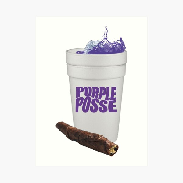 Purple Lean Cup | Metal Print