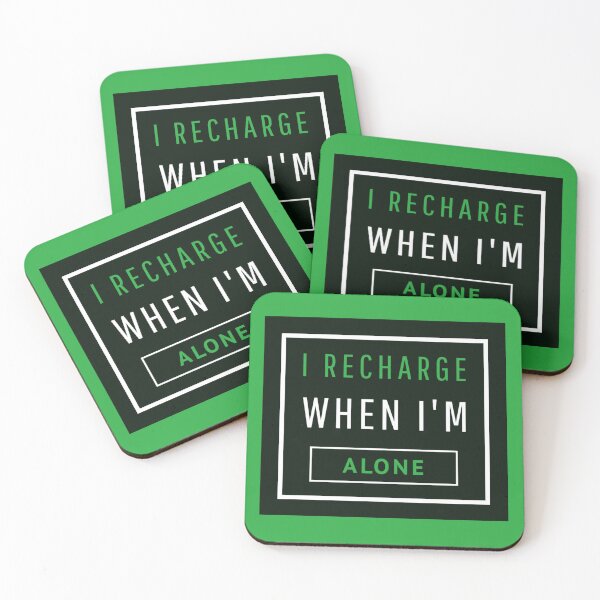 Item preview, I Recharge When I'm Alone, Funny Introvert designed and sold by ilovetshirts87.