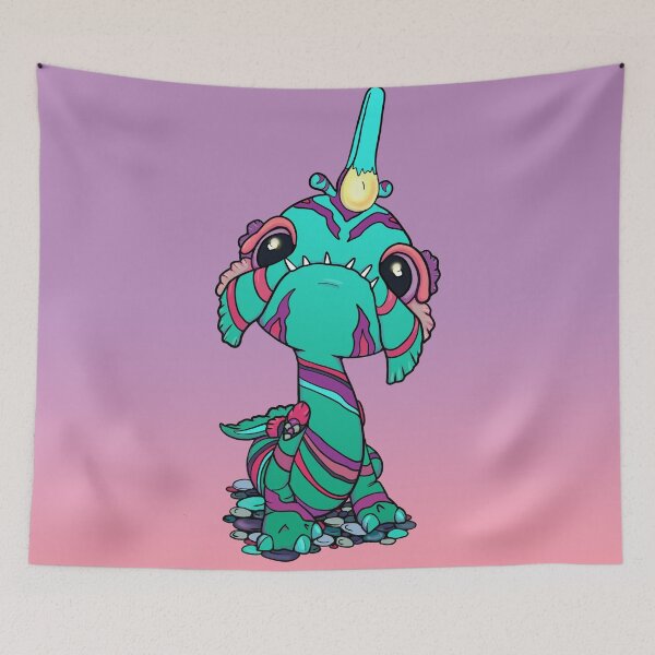 Item preview, Teal Baby Sea Monster designed and sold by bittybiteyones.