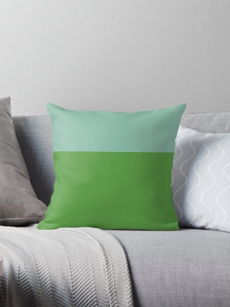 Item preview, Color Block Minimalist Pattern - Cyan Aqua and Spring Green  designed and sold by kierkegaard.