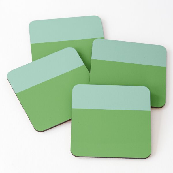 Item preview, Color Block Minimalist Pattern - Cyan Aqua and Spring Green  designed and sold by kierkegaard.