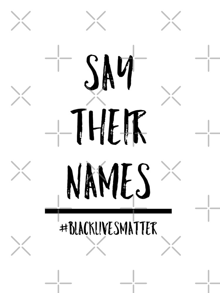 Thumbnail 4 of 4, iPhone Case, Say Their Names Text Design designed and sold by igfacemasks.