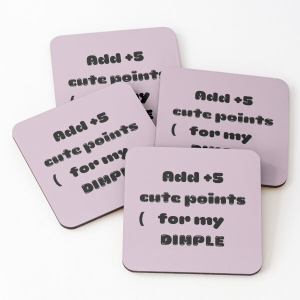 Item preview, Add +5 cute points for my dimple right cheek lavender purple designed and sold by GrammarDance.