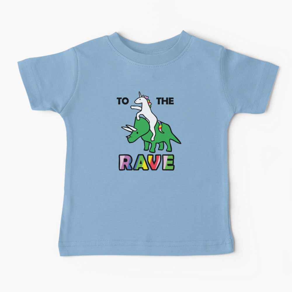 To The Rave! (Unicorn Riding Triceratops) Toddler Pullover Hoodie
