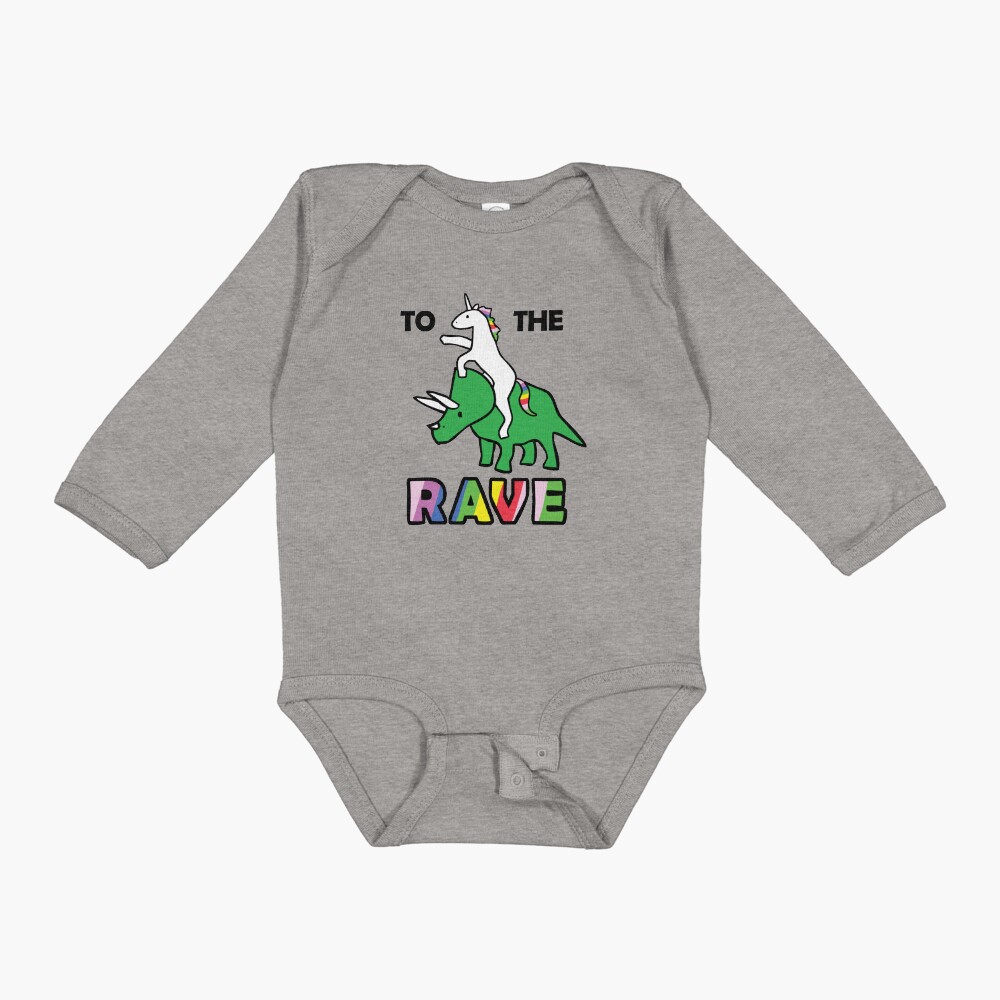 To The Rave! (Unicorn Riding Triceratops) Toddler Pullover Hoodie