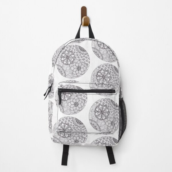 Item preview, circle flower doodle designed and sold by Bake-my-Design.