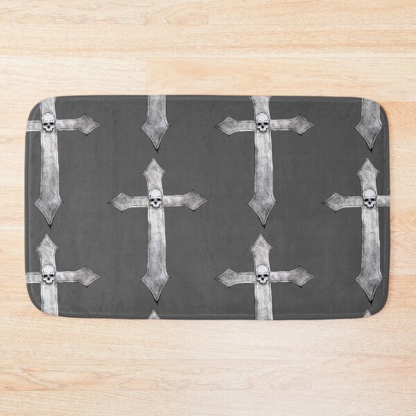 Item preview, Painted Cross and Skull designed and sold by WildandDivine.