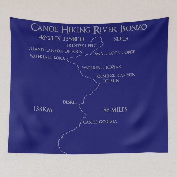 Item preview, Cano route Soca Slovenia, Monfalcone Italy designed and sold by CreaVisArt.