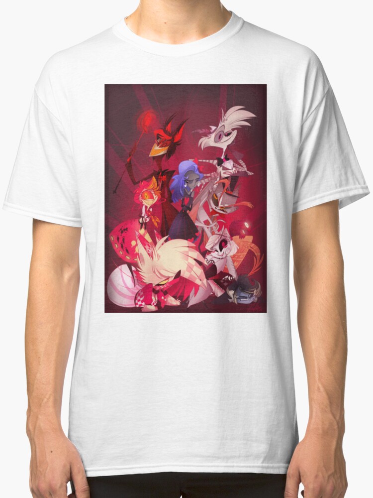 Original Hazbin Hotel Cast Classic T Shirts By Vivziepop Redbubble