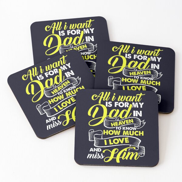 Item preview, All I Want Is For My Dad In Heaven designed and sold by mmos.