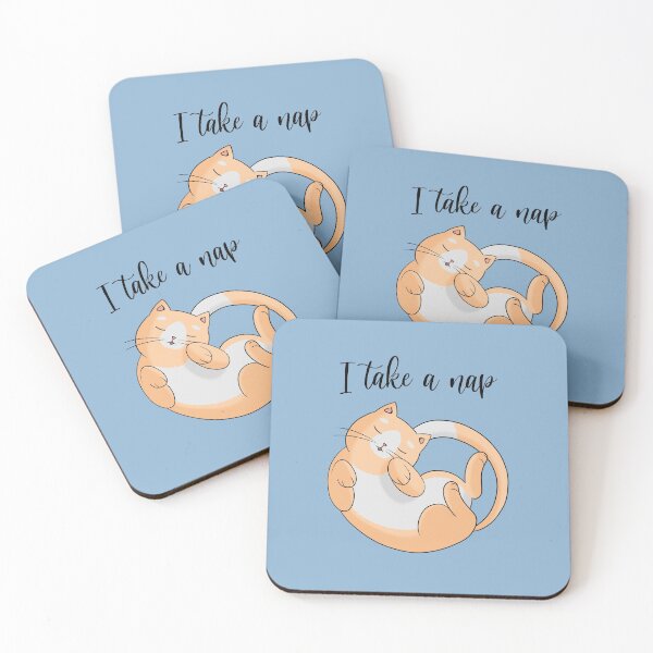 Item preview, I take a nap (baby blue) designed and sold by Think-Kitten.