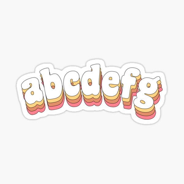 abcdefg I have to go Sticker for Sale by TikTokTalk