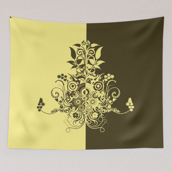 Item preview, Dual color yellow brown swirls designed and sold by Anteia.