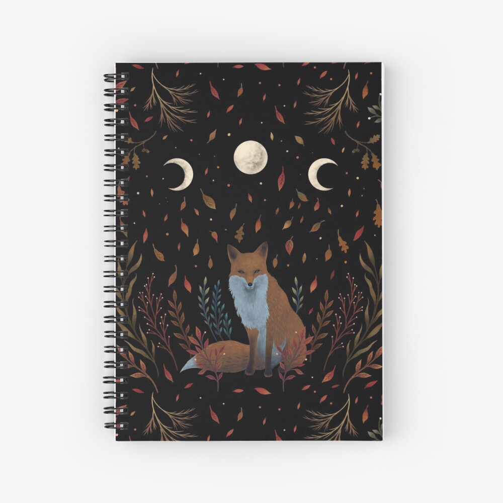 Autumn Fox Spiral Notebook