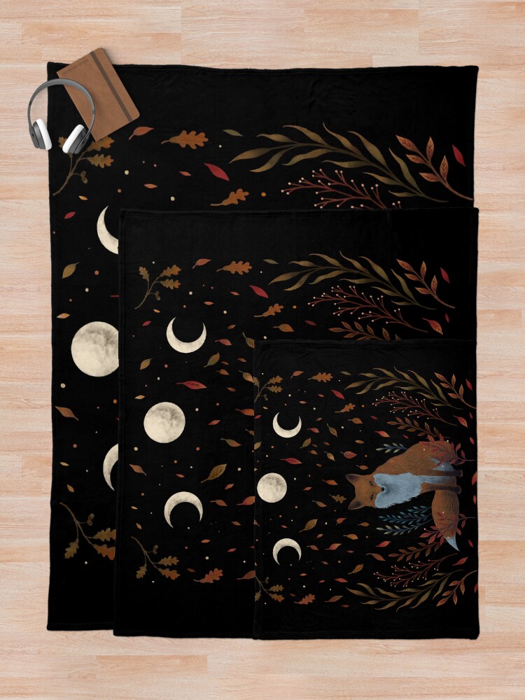 Alternate view of Autumn Fox Throw Blanket