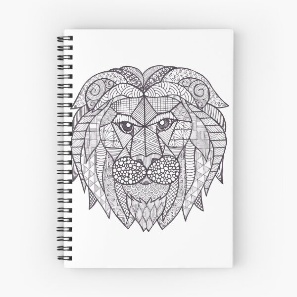 Item preview, Lion black and white doodle designed and sold by Bake-my-Design.