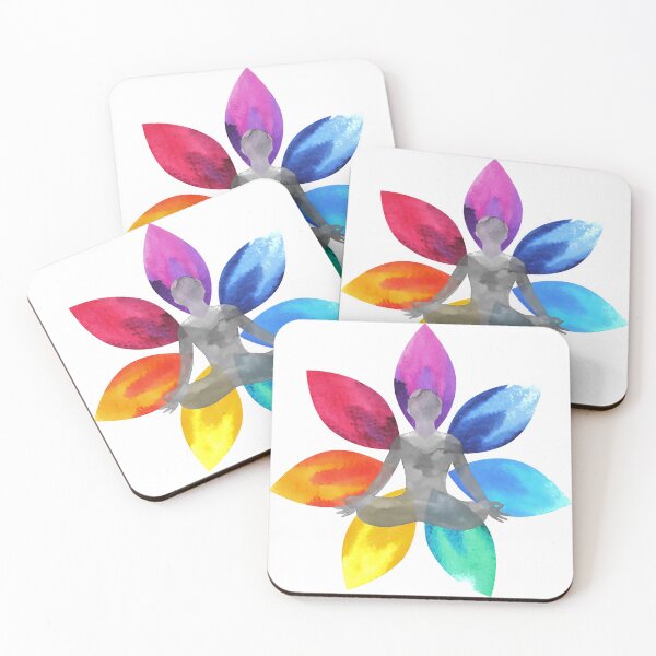 Item preview, Yoga Rainbow Flower designed and sold by Designs By Creation.