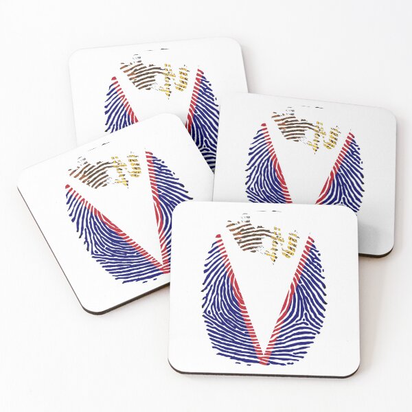 Item preview, american samoa flag fingerprint style , colourfull nice and beautiful designed and sold by rashadat.