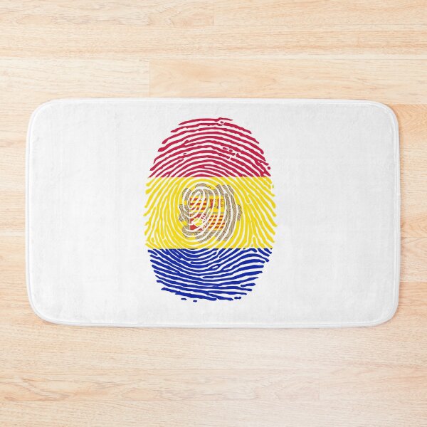 Item preview, andorra  flag fingerprint style , colourfull nice and beautiful designed and sold by rashadat.