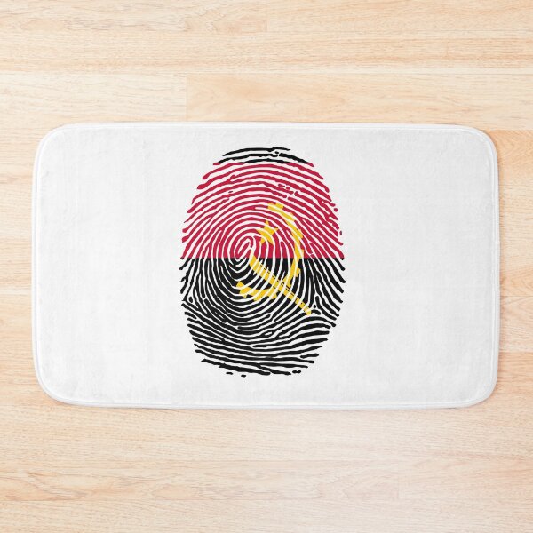 Item preview, angola flag fingerprint style , colourfull nice and beautiful designed and sold by rashadat.