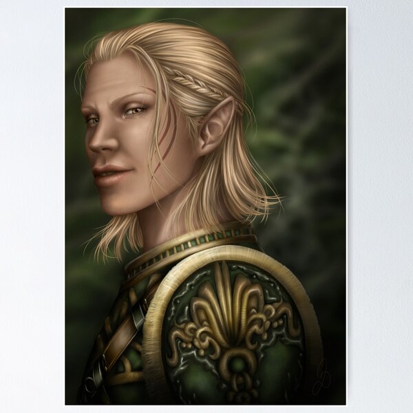 Dragon Age Origins Zevran Arainai Art Print 11x17 inch Open -  Portugal