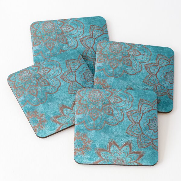 Item preview, Mandalas on Blue washed designed and sold by Jennifer Ruch.