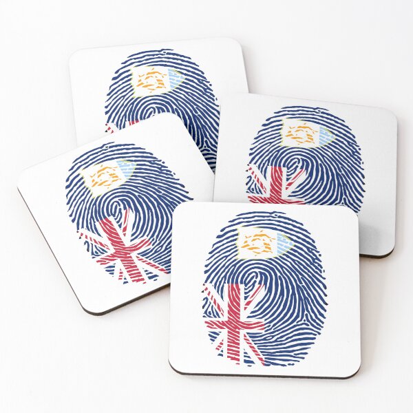 Item preview, anguilla country flag fingerprint style , colourfull nice and beautiful designed and sold by rashadat.