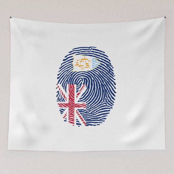 Item preview, anguilla country flag fingerprint style , colourfull nice and beautiful designed and sold by rashadat.