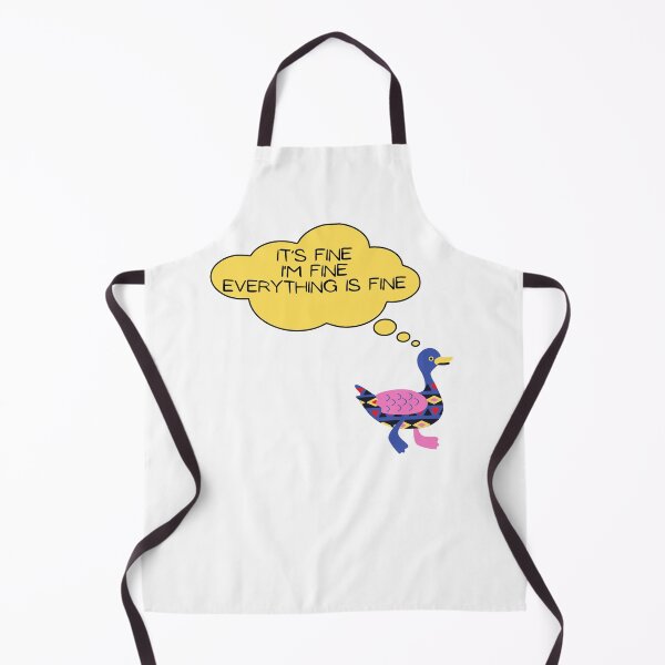 Item preview, Cute Duck: It’s fine I’m fine everything is fine designed and sold by Dinoroarrr.