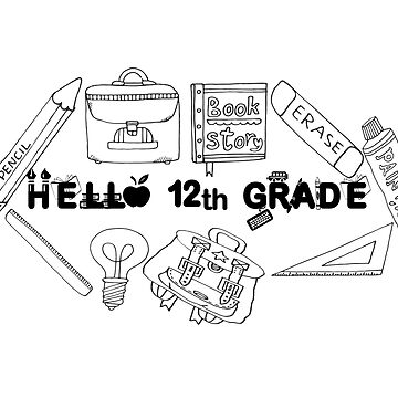 Happy first day of twelfth grade, 12th Grade Design Welcome back to School  Poster for Sale by MKCoolDesigns MK