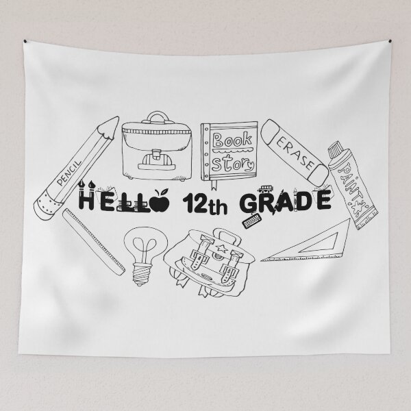 Item preview, Hello 12th Grade, Back to School designed and sold by marosharaf.