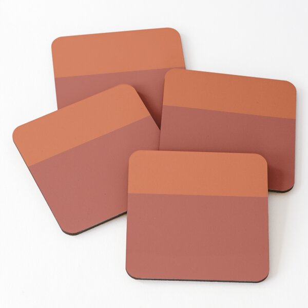Item preview, Color Block Minimalist Pattern - Orange Red designed and sold by kierkegaard.