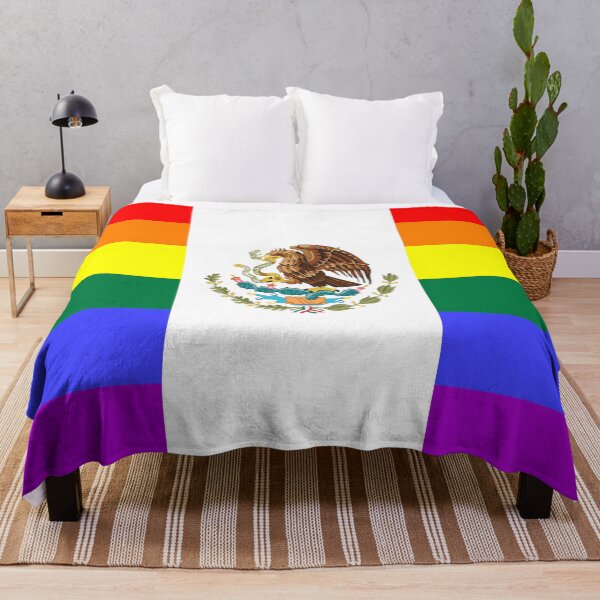 Item preview, Mexican Rainbow Pride Flag designed and sold by SimplyPride.