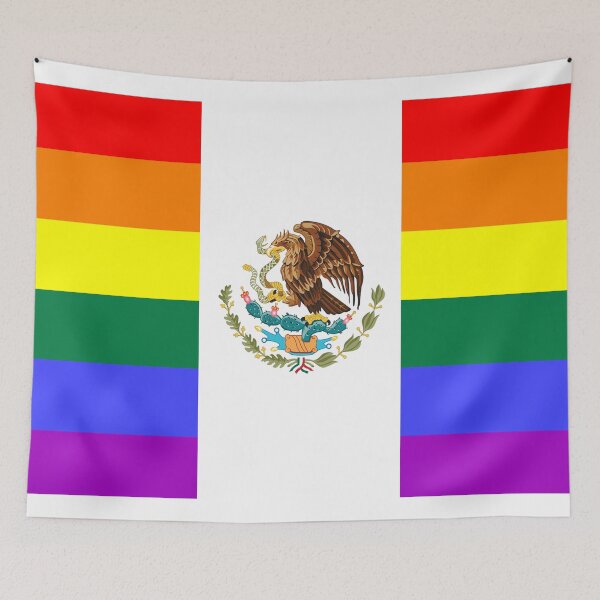 Item preview, Mexican Rainbow Pride Flag designed and sold by SimplyPride.