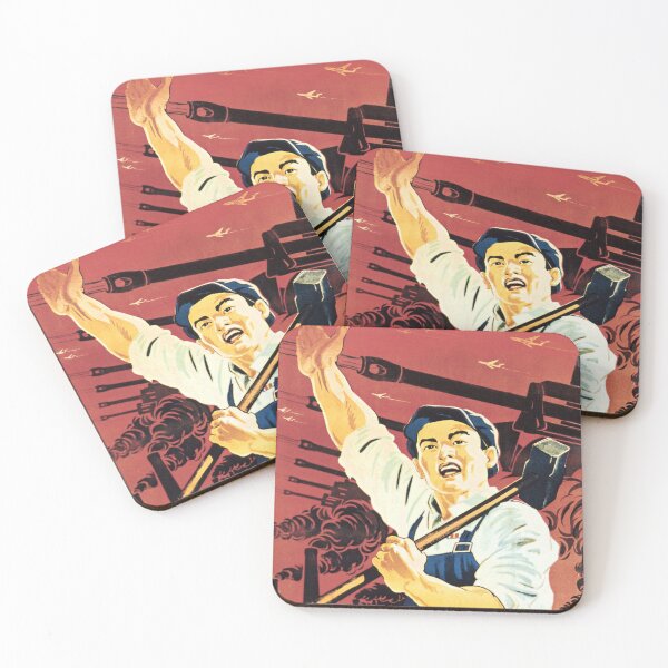 Item preview, Long live May day! Increase production, economies and provision! North Korea Labor Day Celebration designed and sold by retroposters.