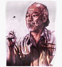 Mr. Miyagi from Karate Kid Poster