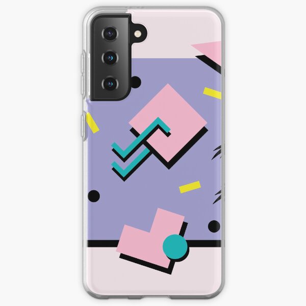 Memphis Pattern 22 - Retro 90s / 80s Samsung Galaxy Soft Case