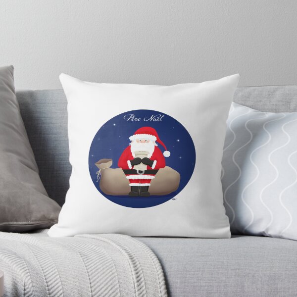 Santa - Père Noël Throw Pillow