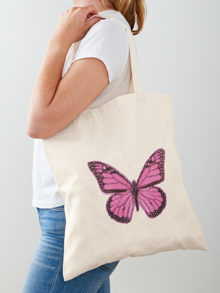 Pink y2k Butterfly Tote Bag for Sale by whynotaesthetic