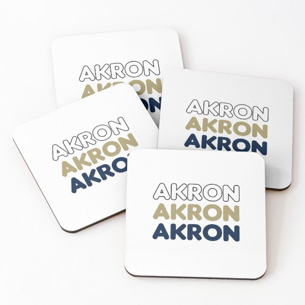 Item preview, Akron Ohio (Blue & Gold) designed and sold by designbycecilia.