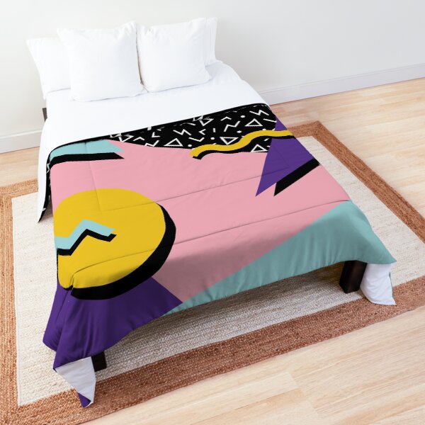 Memphis Pattern 20 - Retro 90s / 80s Comforter