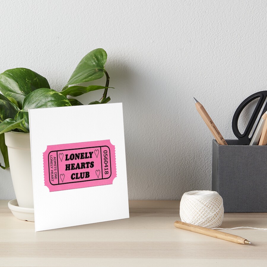 "y2k ticket stub" Art Board Print by whynotaesthetic Redbubble