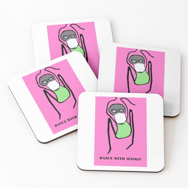 Item preview,  DANCE WITH MASKS! (Pink Background) designed and sold by dscottlarson.